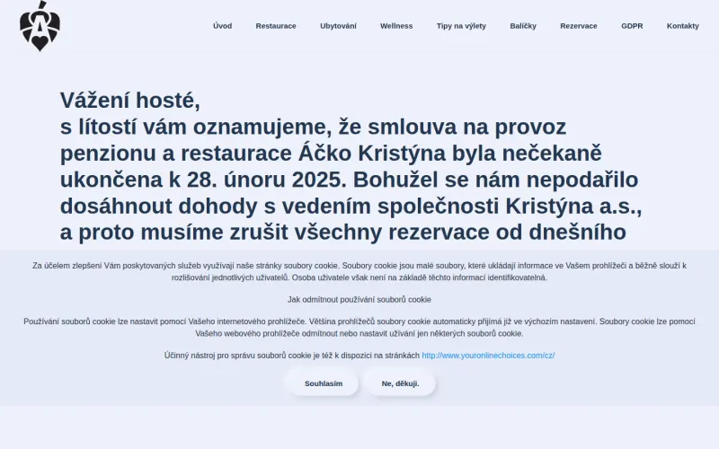 Náhled webu penzion-kristyna.cz